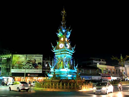 Clock Square in Chiang Rai.
